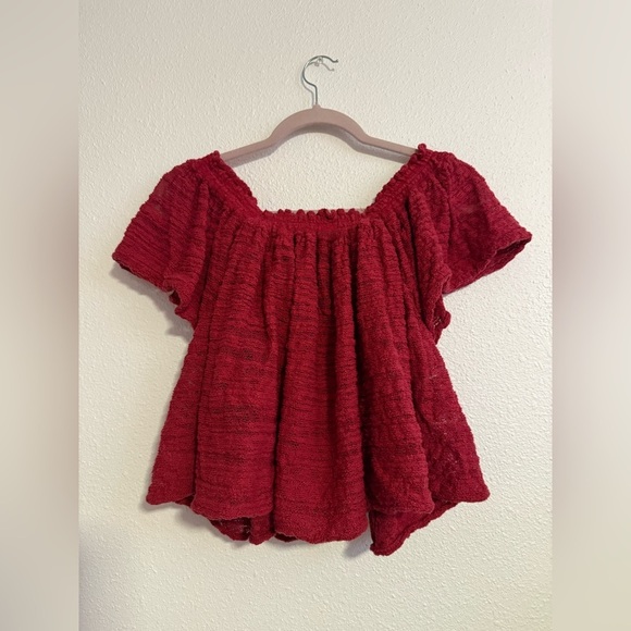 Free People Frills & Thrills Off Shoulder Top - Picture 9 of 10